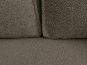 SMART BOUCLE L alakú kihúzható, megfordítható sarokkanapé 232x143 cm, szürkésbarna