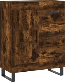 vidaXL füstös tölgy színű szerelt fa tálalószekrény 69,5 x 34 x 90 cm