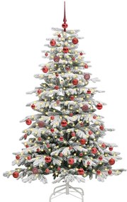 Műanyag Hajtogatós Karácsonyfa Fehér 180 cm PE és PVC