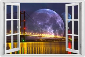 Poszterek 90x60 Méltóságteljes hold híd