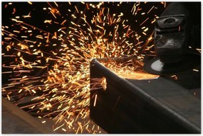 Poszterek 120x80 Hegesztőgép szikra fém