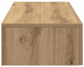 Falipolc fiókokkal artisian tölgy 80x33x17 cm műszaki fa
