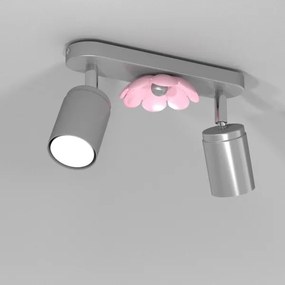 Spotlámpa FLOWER 2xGU10/8W/230V matt króm