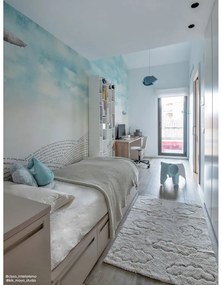 Krémszínű mosható kézi szövésű pamut gyerek szőnyeg 90x130 cm Clouds – Lorena Canals