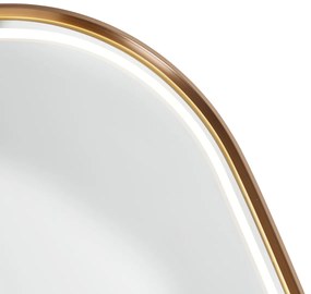 Fürdőszobai tükör rózsaarany LED-del és érintős dimmerrel - Geraldien