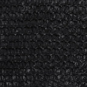 fekete HDPE napvitorla 160 g/m² 4,5 x 4,5 x 4,5 m