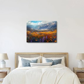 Kép - Festett hegyi táj II. (70x50 cm)