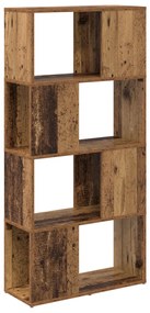 Tárolóegység Régi fa MDF 60 x 24 x 124 cm Tárolóegység