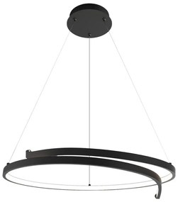 LED Csillár zsinóron LORENZO LED/35W/230V fekete