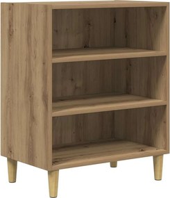 vidaXL kézműves tölgy színű szerelt fa tálalószekrény 57 x 35 x 75 cm
