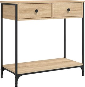 vidaXL sonoma tölgy színű szerelt fa dohányzóasztal 75 x 34,5 x 75 cm