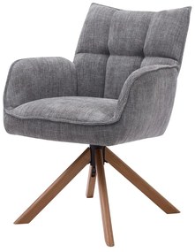 Szürke kárpitozott étkezőfotel szett 2 db-os Marilla – Unique Furniture