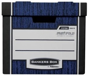 Irattartó Fellowes Bankers Box Woodgrain 2 db / csomag, kék