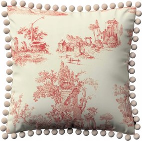 Dekoria Vera párnahuzat ekrü, piros figurák