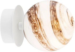 Argon Fabio oldalfali lámpa 1x7 W fehér-barna-krém 8454