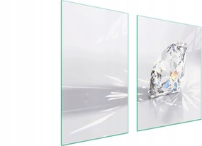 Üveglap És Vágódeszka 100x52 Gyémánt Edzett Üveg