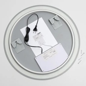 Brilagi-LED dimmelhető fürdőszobai tükör beépített fűtőfunkcióval és háttérvilágítással AVA ECO LED/11,5W/230V átm. 60 cm IP44