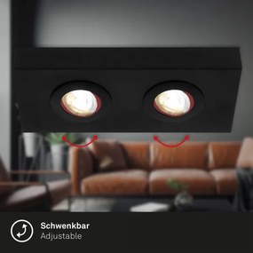 Briloner 3996025 - LED Spotlámpa CTS 2xLED/4W/230V 2700/4000K fekete