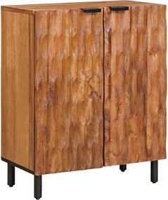 vidaXL Széf Akácbarna felület 60 x 33 x 75 cm Tömör Mangófát