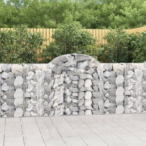 18 db íves horganyzott vas gabion kosár 200x30x100/120 cm