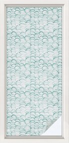 Ablakfólia Konyhai Fürdőszoba Adatvédelem Zöld hullám 50x116