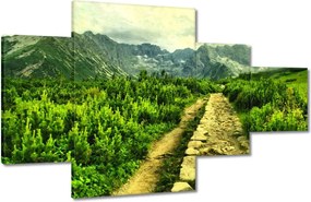 Festmények 130x80 Napsütéses nap a Tátrában