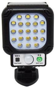 Kültéri solar LED lámpa – mozgásérzékelővel / 21 db extra fényes LED (JX-955B)