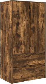 vidaXL Fürdőszoba Székény Füstölt tölgy 79,5 x 49 x 156 cm Faanyag