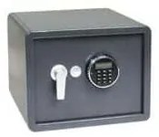 Bútorszéf elektronikus zárral, riasztóval, alulvilágított LCD kijelzővel és nyitókarral