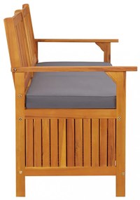 tömör akácfa tárolópad párnával 170 cm
