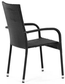 Fekete Polyrattan Kerti Szék. AZC-S2113 BK
