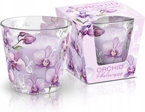 Üveggyertya Orchidea illatos virágos, gyümölcsös Bartek Candles