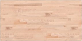 vidaXL tömör bükkfa fürdőszobai pult 80x40x1,5 cm
