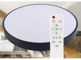 LED Dimmelhető mennyezeti lámpa LED/60W/230V 3000-6500K átm. 60 cm fekete + távirányító