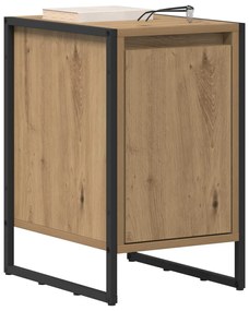 vidaXL Éjjeli asztal Művészi tölgy 39,5 x 30 x 50 cm Faanyag