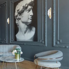 LED Fali lámpa LARGO LED/8W/230V arany