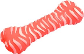 Gumijáték kutyáknak BONE 18 cm, rózsaszín