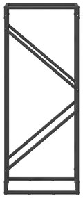 fekete hidegen hengerelt acél tűzifatároló 40x25x100 cm