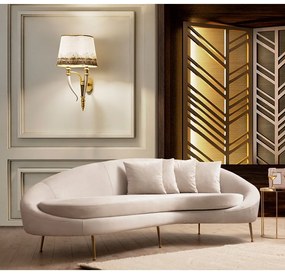 Krémszínű kanapé 255 cm Eses – Artie