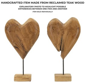 Dobu szobor teak 25x12x45cm
