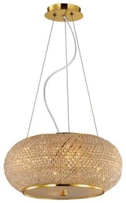 Ideal Lux - Kristály csillár zsinóron PASHA 14xE14/40W/230V átm. 65 cm arany
