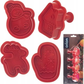 4x Karácsonyi lyukasztók Mézeskalács keksz formák