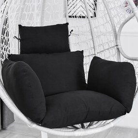 Hinta Gólya Fészek Kerti szék Függő szék Párna Fekete