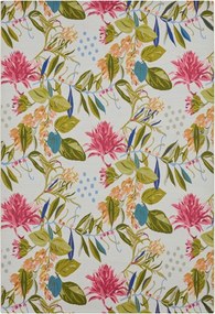 Nappali szőnyeg 240x340cm, lapos szövésű színes virágmintás
