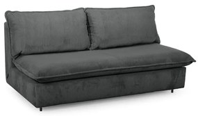 Sötétszürke kordbársony kinyitható kanapé 184 cm Isadora – Bobochic Paris