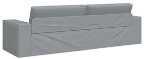 Földi Kanapé Ágy 2 az 1-ben Világosszürke 245x150x60.5 cm Szövet