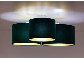 Duolla - Mennyezeti lámpa ROLLER TRIO 3xE27/60W/230V zöld/arany