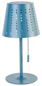 KĂŒltĂ©ri asztali lĂĄmpa kĂ©k LED-del, 3 fokozatban szabĂĄlyozhatĂł, ĂșjratölthetĆ Ă©s napelemes - Ferre