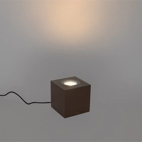 Ipari kerti reflektor rozsdabarna négyzet alakú IP65 AR111 - Lennard