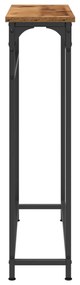 vidaXL Konzolasztal Régi Fa 75x19,5x75 cm Műgyanta és Acél